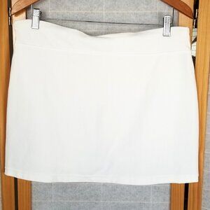 Nike Fit Dry White Flat Front Skort Mini Size Medium (8-10)